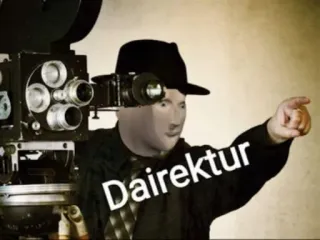 🎥 Dairektur Mème, Stonks, Réalisateur, Drôle whatsapp sticker