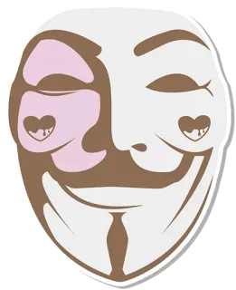 👻 Guy Fawkes V for Vendetta mask, Guy Fawkes, anonymous, V for Vendetta, movie telegram sticker
