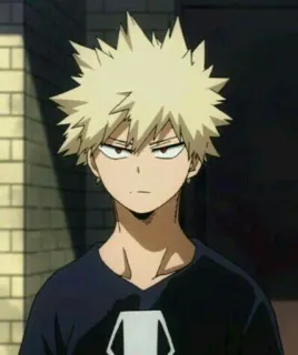 ✨ Bakugo Katsuki My Hero Academia Anime, Personnage, Cheveux blonds, Cheveux hérissés, My Hero Academia telegram sticker