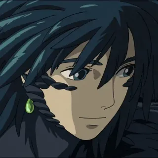 ⚜ Howl Howl's Moving Castle Anime, El Castillo Ambulante, Personaje, Película, Fantasía telegram sticker