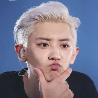 🧐 Chanyeol kpop, exo, cantante, ídolo, pop coreano, guapo, celebridad, retrato telegram sticker