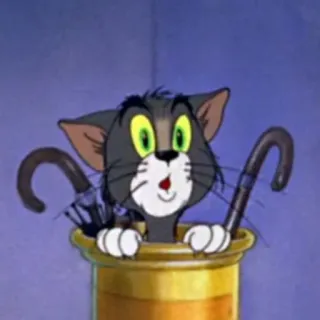 😯 Tom Cat Tom and Jerry Dessin animé, Chat, Animé, Personnage, Drôle, Humour telegram sticker