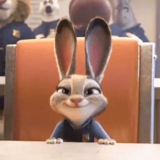 π Judy Hopps Zootopia police, officer, rabbit, bunny, Zootopia, Judy Hopps telegram sticker
