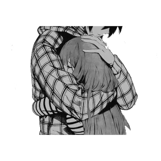 ♥️ Anime, Abrazo, Pareja, Amor, Emociones telegram sticker