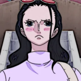 📜 Nico Robin One Piece 动漫, 海贼王, 妮可·罗宾, 卡通, 漫画 telegram sticker