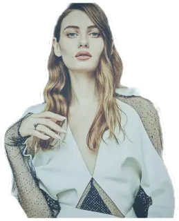 😱 Frau, Porträt, Model, Mode, Kleid, Schönheit telegram sticker