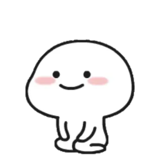 ☁ süß, Blob, Cartoon, Sticker, fröhlich telegram sticker