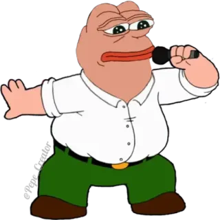 🐸 Peter Griffin Family Guy peter griffin, family guy, mème, drôle, dessin animé, animé telegram sticker