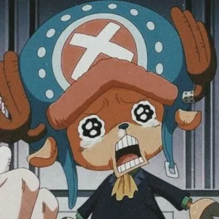 🥺 Tony Tony Chopper One Piece Anime, Cartoon, Figur, Rentier, Arzt, Weinend telegram sticker