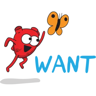 🐞 cœur, papillon, dessin animé, organe whatsapp sticker