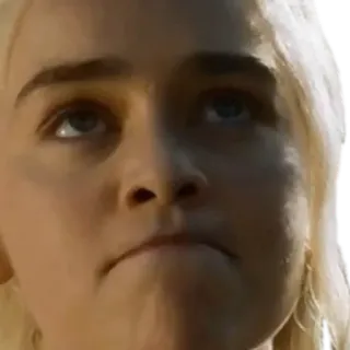 😡 Daenerys Targaryen Game of Thrones Daenerys, Game of Thrones, retrato, Khaleesi, série de TV, fantasia telegram sticker