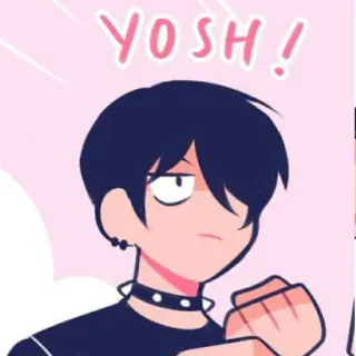 🔗 YOSH! anime, manga, cartoon, character, expression, emo telegram sticker