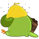 🍪 bird, cute, animal, kawaii, cartoon, parrot telegram sticker