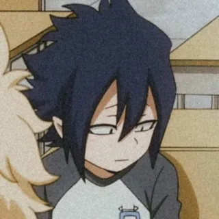 😔 Tamaki Amajiki My Hero Academia Аниме, Моя геройская академия, Тамаки Амаджики, Персонаж, Мультфильм telegram sticker