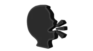 🗣 speech, communication, speaking, profile, voice telegram sticker