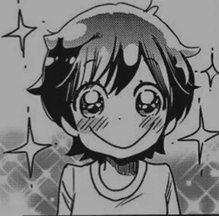 ⚓️ anime, manga, cartoon, cute, sparkling eyes, happy telegram sticker