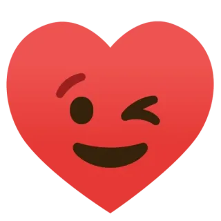 🌟 emoji, heart, wink, love, affection, cute, valentine telegram sticker