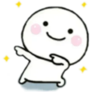 😁 cute, sparkles, cartoon, blob, happy, adorable telegram sticker