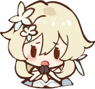 🙏 애니메이션, 치비, 귀여운, 스티커, 여성 telegram sticker