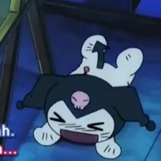 🖤 Kuromi Kuromi, Sanrio, Desenho animado, Personagem, Kawaii whatsapp sticker