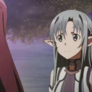 🐾 Asuna Sword Art Online 애니메이션, 캐릭터, 아스나, 소드 아트 온라인, 엘프, 만화, 여성, 애니 telegram sticker