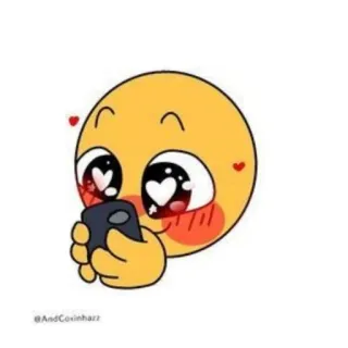 😍 @AndCovinhazz Emoji, Cinta, Hati, Malu, Telepon, Senang telegram sticker