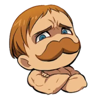 😉 Escanor Seven Deadly Sins Anime, Charakter, Escanor, Manga, Seven Deadly Sins telegram sticker