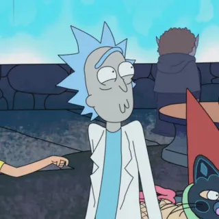 🛸 Rick Sanchez Rick and Morty rick, rick and morty, cartoon, animation für erwachsene, wissenschaftler telegram sticker
