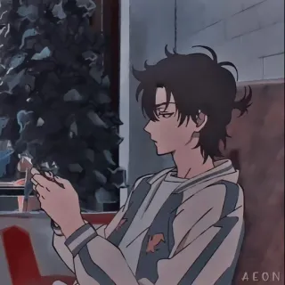 🌊 anime, desenho animado, menino, personagem, ilustração telegram sticker