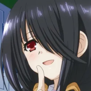 🥰 Kurumi Tokisaki Date A Live อนิเมะ, ผู้หญิง, ตัวละคร, Date A Live, Kurumi Tokisaki, ยิ้ม whatsapp sticker