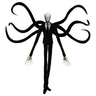 😈 Slenderman horror, monster, creepy, slender, man, supernatural telegram sticker