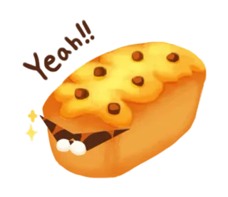 😎 ขนมปัง, สัตว์, แมว, อาหาร, น่ารัก, เสือ whatsapp sticker