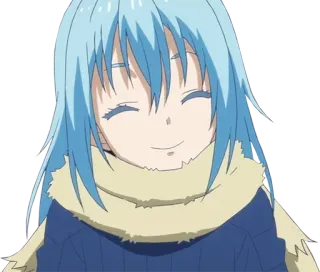 🙂 Rimuru Tempest That Time I Got Reincarnated as a Slime anime, manga, Rimuru Tempest, slime, cute telegram sticker