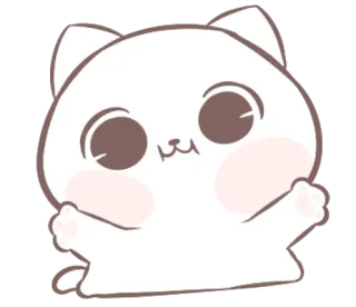 😃 gato, gatinho, fofo, animal, animal de estimação, desenho animado whatsapp sticker