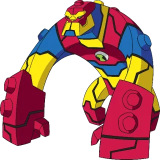 😎 Four Arms Ben 10 Мультфильм, Анимация, Супергерой, Инопланетянин, Персонаж telegram sticker