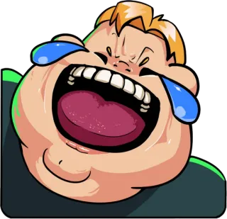 😂 risa, meme, emoji, dibujo animado, expresión, gracioso telegram sticker