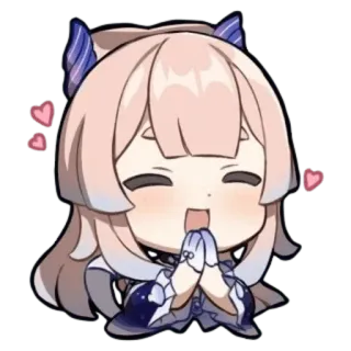 🐬 Sangonomiya Kokomi Genshin Impact anime, genshin impact, kokomi, video game, cute, hearts telegram sticker