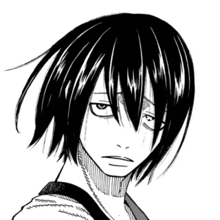 🎨 anime, manga, character, black hair telegram sticker