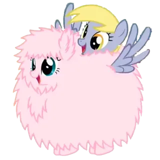 👼 Derpy Hooves My Little Pony my little pony, derpy hooves, cartoon, pony, friendship, cute telegram sticker