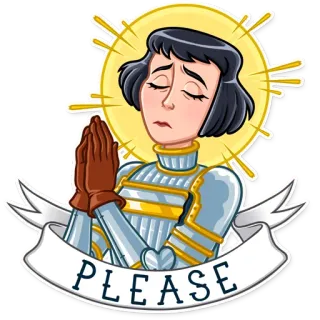 Joan of Arc telegram stickers