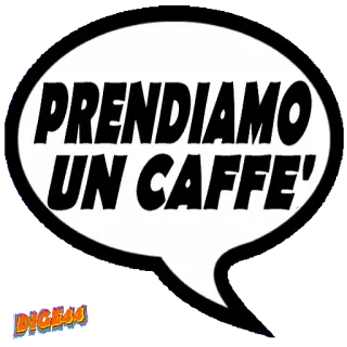 ☕️ PRENDIAMO UN CAFFE' caffè, italiano, bar, bevanda, bevanda, espresso telegram sticker