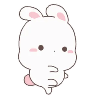 💃 conejo, conejito, lindo, animal, kawaii, pegatina telegram sticker