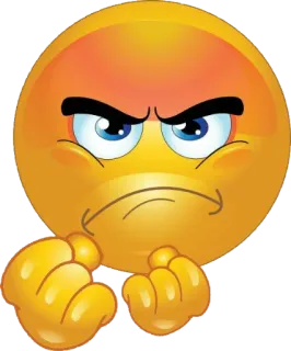 😡 Emoji, En colère, Agacé, Fou, Frustré, Contrarié whatsapp sticker
