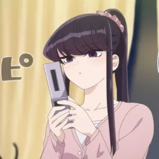 ☁️ Komi Shouko Komi Can't Communicate Anime, Mangá, Komi Can't Communicate, Komi Shouko, Waifu, Fofo telegram sticker