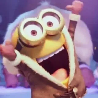 😍 Minion Despicable Me cartoon, minion, funny, movie, character telegram sticker