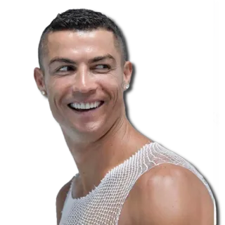 😄 Cristiano Ronaldo voetbal, speler, atleet, portret telegram sticker