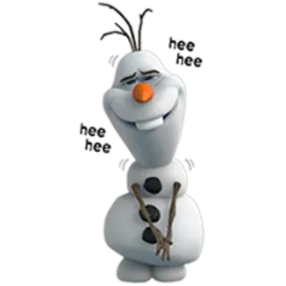 ⛄ Olaf Frozen snowman, cartoon, frozen, olaf, disney telegram sticker