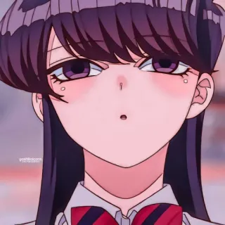 ⛓ Komi Shouko Komi Can't Communicate Komi Shouko, Anime, Manga, Komi Can't Communicate, Cute, Chica telegram sticker