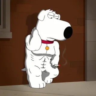 💪 Brian Griffin Family Guy telegram sticker
