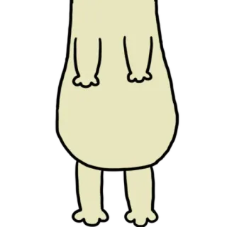 ⚪️ mignon, dessin animé, tache, abstrait, simple whatsapp sticker